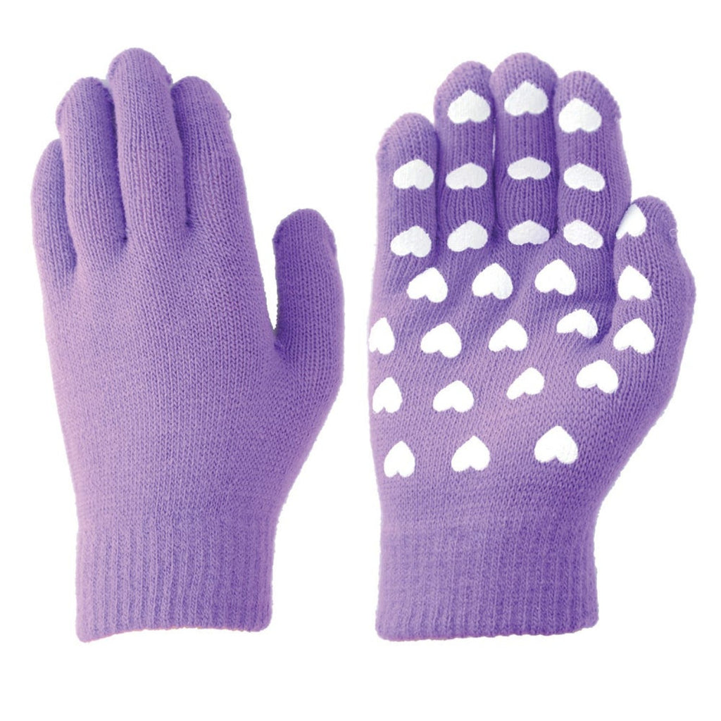 Children's Magic Gloves - Purple with Hearts