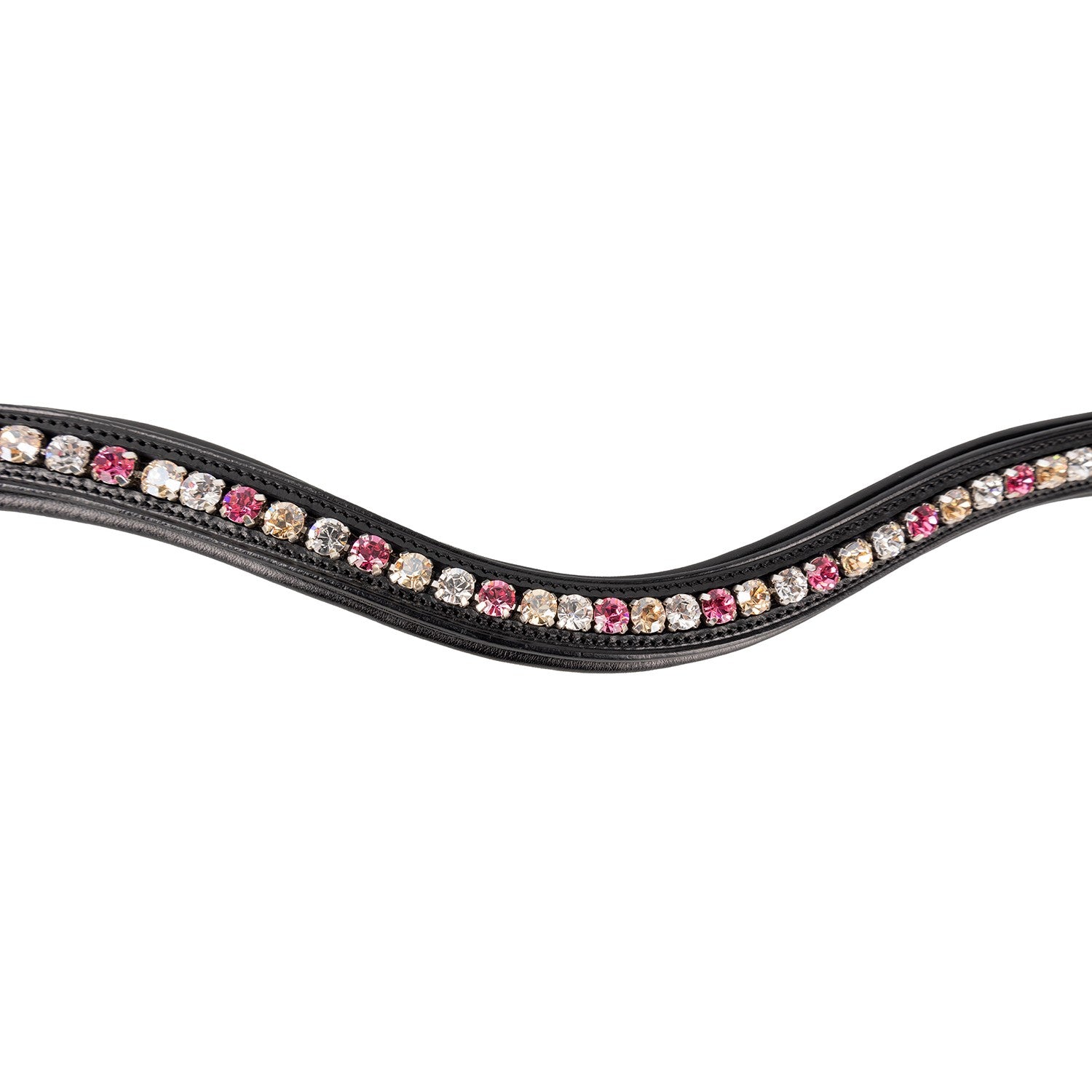 ProPresicce Signature Browband by Hy Equestrian Pink/Silver/Taupe - Pony