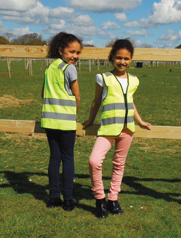 Harlequin Childs Hi-Viz Zipped Tabard - Yellow